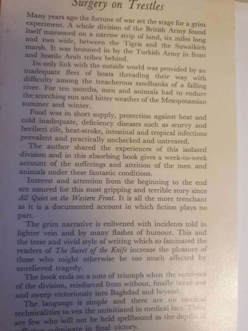 Surgery on Trestles : R. Campbell Begg (Hardcover) Signed