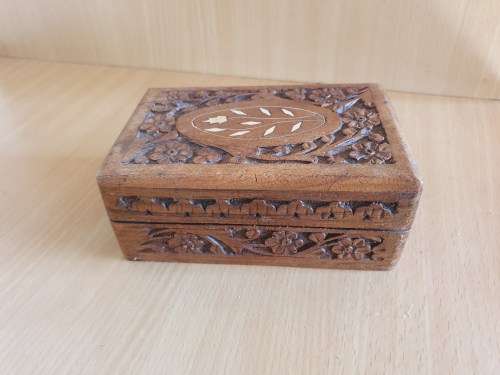 Wooden Jewellery Box (15cm x 10cm height 6cm)