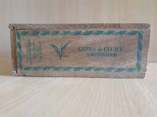 Vintage Wooden Geels Ceylon Tea Box - Amsterdam