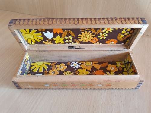 Wooden Jewellery Box (21cm x 7cm height 4cm)