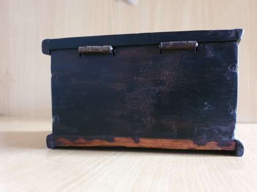 Wooden Box with Rhino Detail (15cm x 9cm. height 9cm)