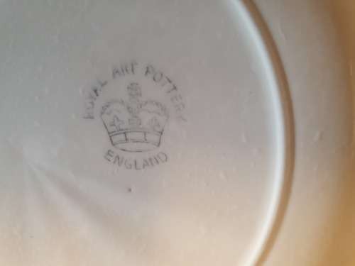 Set of 2 Royal Art Pottery Plates (Made in England) width 25cm