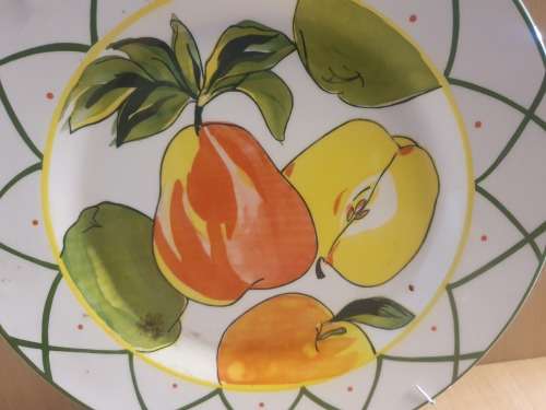 Fruit Pattern Wall Plate - width 25cm
