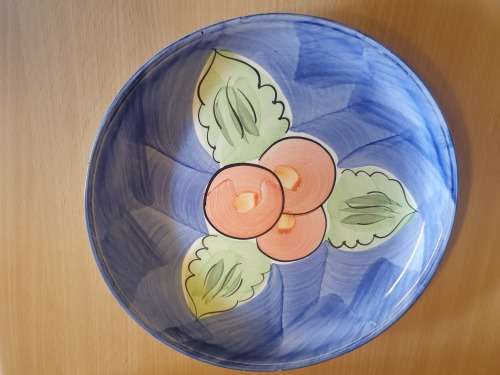 Set of 2 Fruit Pattern Plate - width 27cm