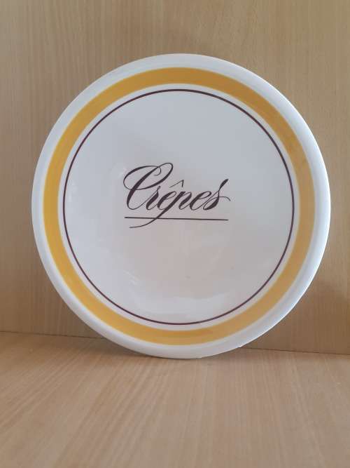 Round Ceramic Crepes Plate - 25cm