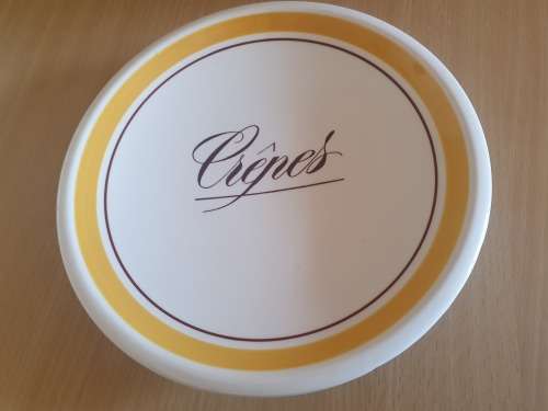 Round Ceramic Crepes Plate - 25cm