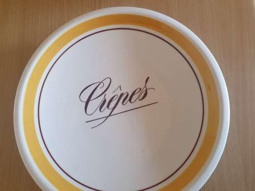Round Ceramic Crepes Plate - 25cm