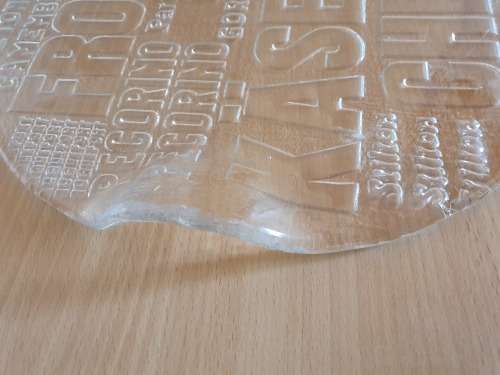 Round Glass Cheese Platter - width 33cm