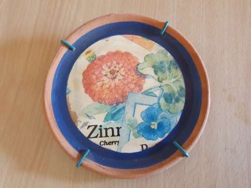 Terracotta Flower Wall Hanging - 13cm
