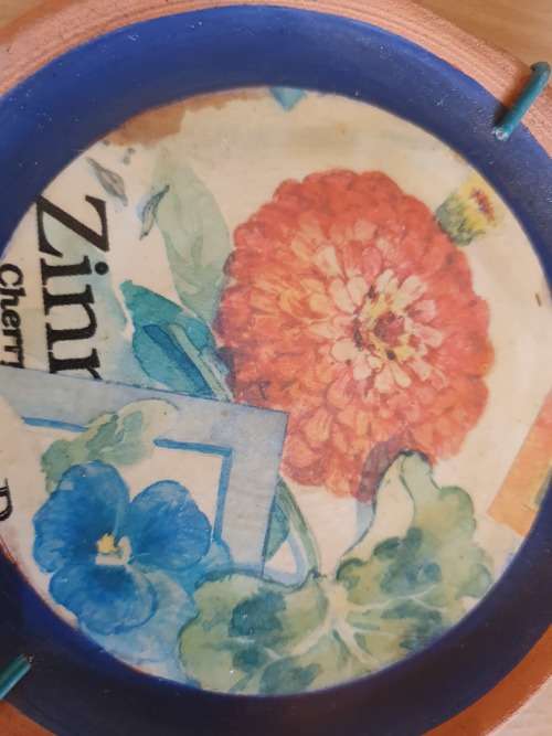 Terracotta Flower Wall Hanging - 13cm