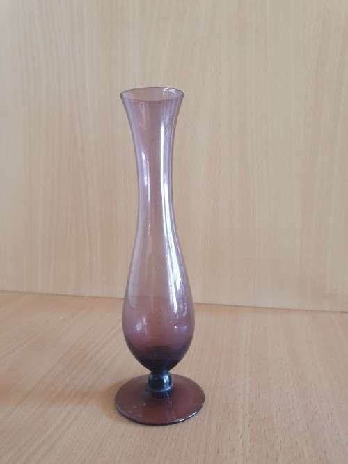 Vintage Purple Glass Vase