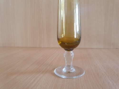 Vintage Amber Glass Vase