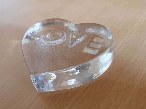 Love Heart Shaped Paperweight