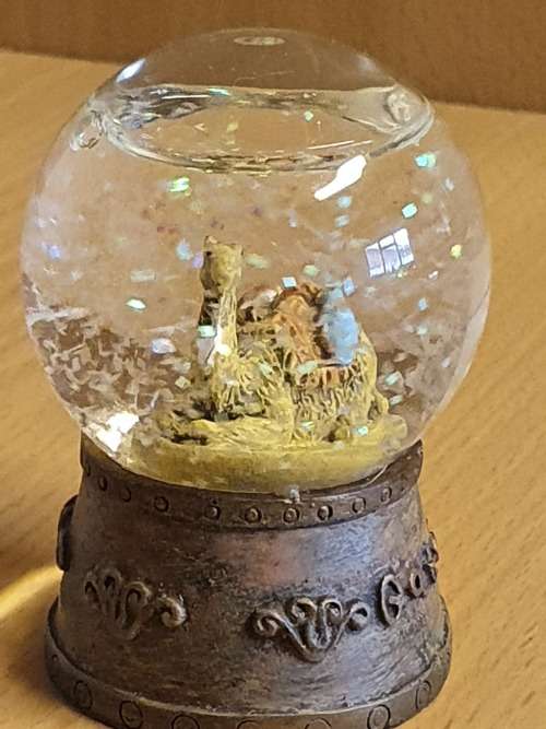 Small Camel Snow globe - height 7cm width 6cm