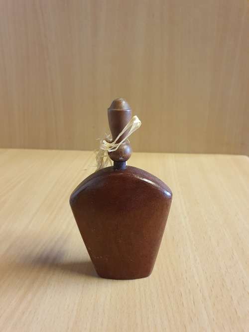 Small Wooden Bottle - height 11cm. width 6cm