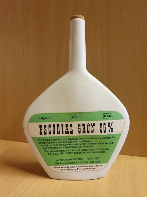 Vintage Munich Escorial A. Riemer Schmid Escorial Grün Bottle (26cm x 19cm)
