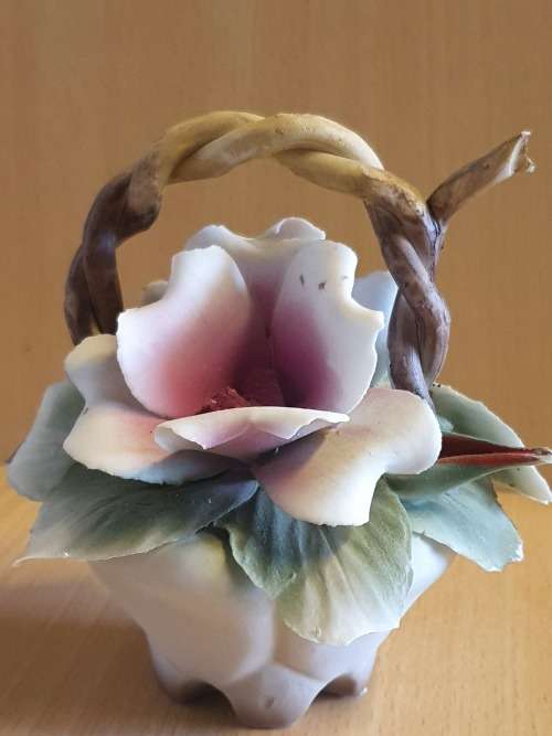 Ceramic Flowers in a Basket