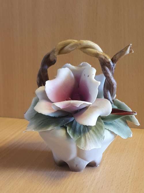 Ceramic Flowers in a Basket