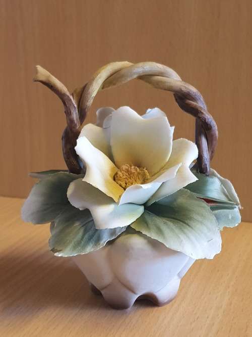 Ceramic Flowers in a Basket