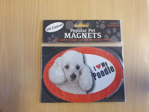 I Love My Poodle (UV Coated)  Popular Pet Magnets