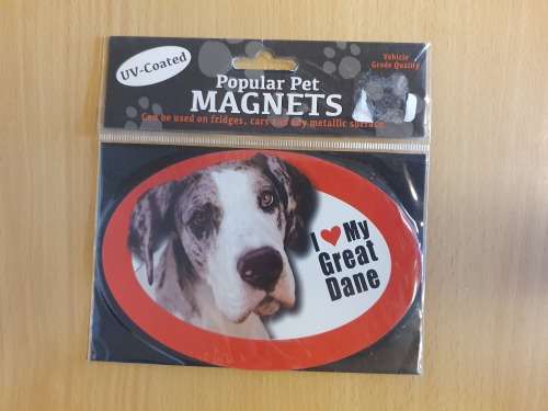 I Love My Great Dane (UV Coated)  Popular Pet Magnets