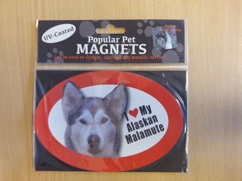 I Love My Alaskan Malamute (UV Coated)  Popular Pet Magnets
