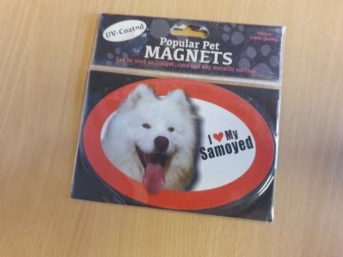 I Love My Samoyed (UV Coated)  Popular Pet Magnets