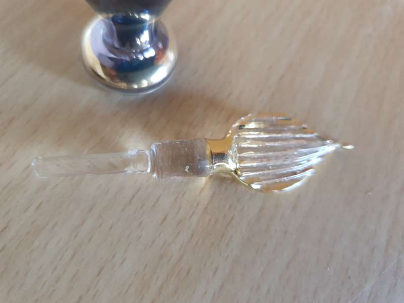 Miniature Glass Perfume Bottles - height 5cm width 3cm