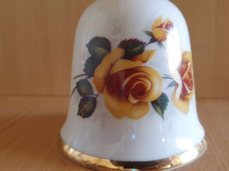 Golden Wedding Anniversary Bell (ASL, Stoke on Trent) Made in England