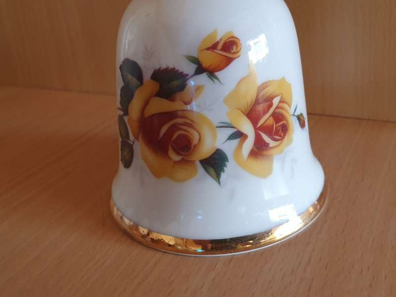 Golden Wedding Anniversary Bell (ASL, Stoke on Trent) Made in England