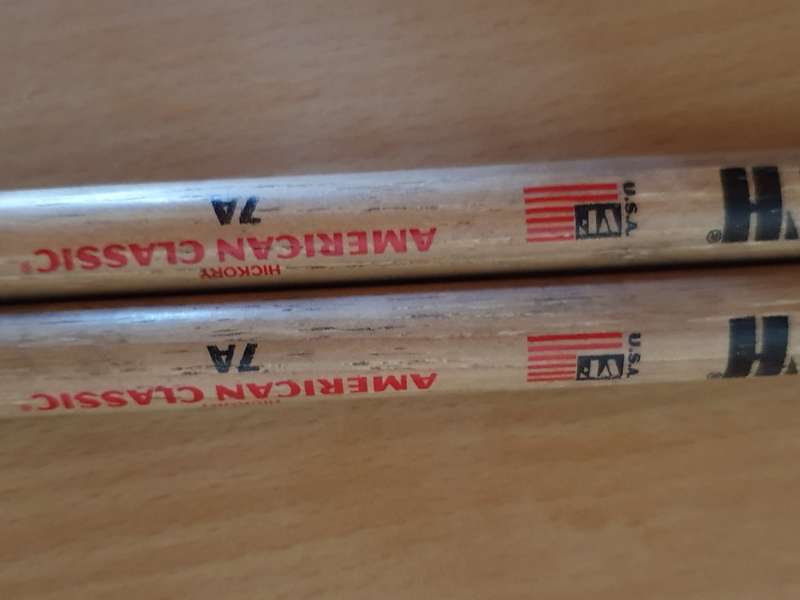 Vic Firth 7A Drumstick Wooden Tip