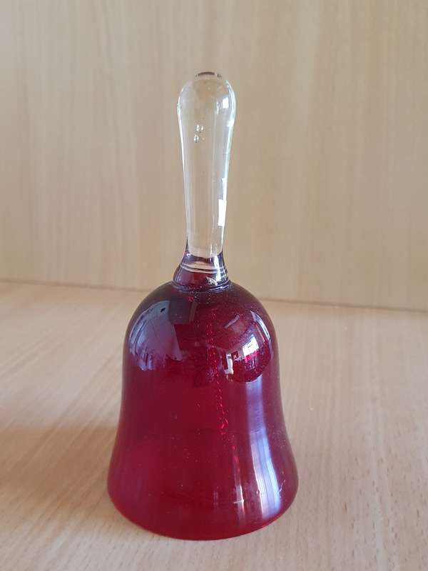 Red Glass Bell `Mother`