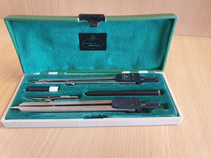 Vintage Faber Castell Compass Drawing Set