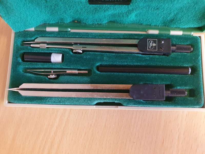 Vintage Faber Castell Compass Drawing Set