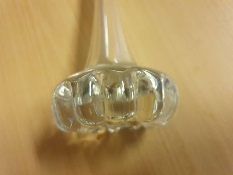 Long Narrow Clear Glass Vase