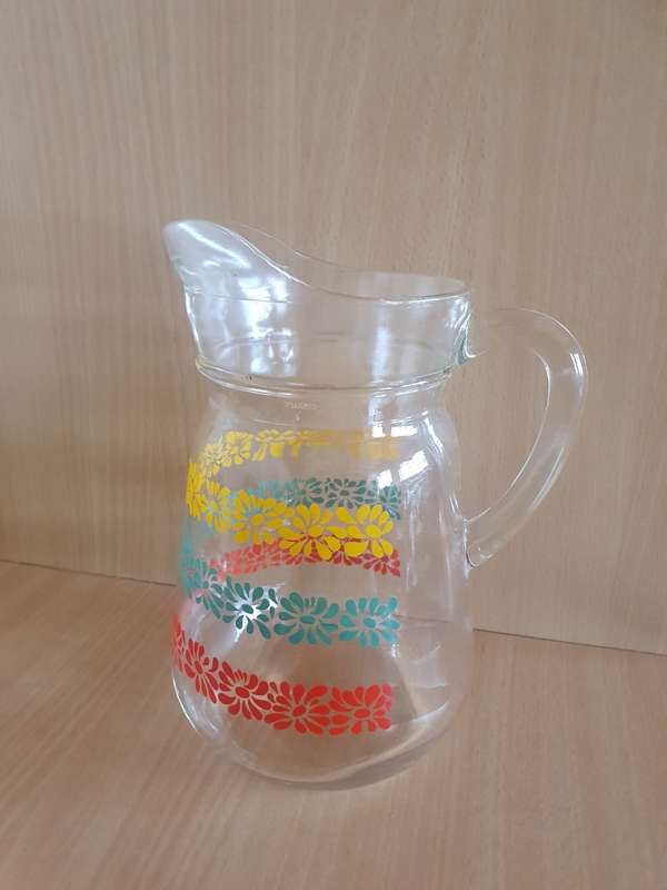 Vintage Glass Water/Juice Jug
