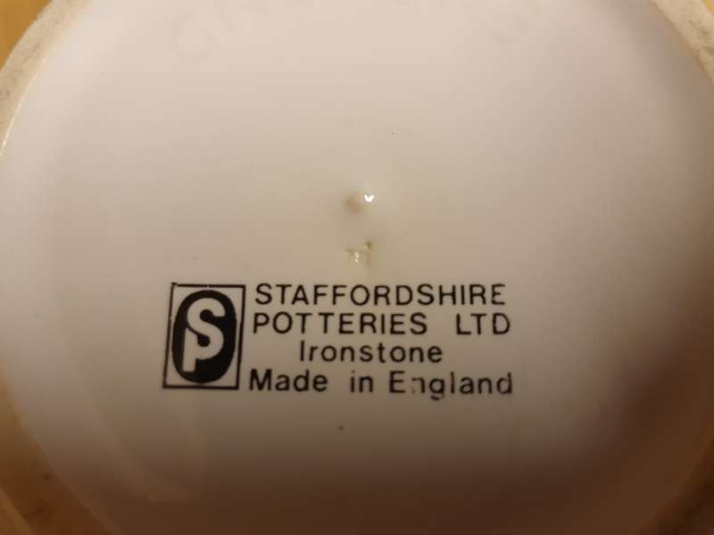 Vintage Staffordshire Pottery Soup Bowl