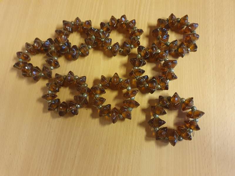 Set of 8 Brown Napkin Rings