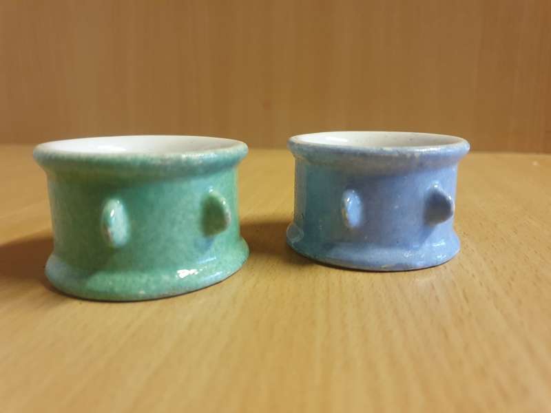 Set of 3 Ceramic Napkin Rings