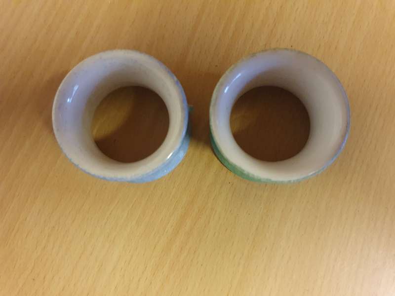 Set of 3 Ceramic Napkin Rings