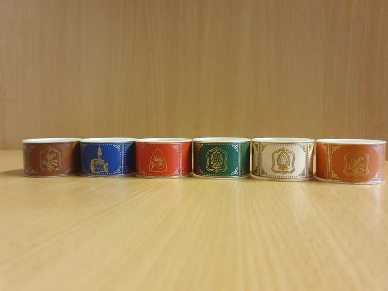 Set of 6 Plastic Napkin Rings
