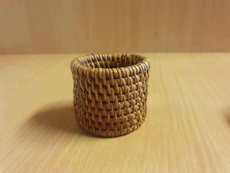 Set of 2 Rattan Napkin Rings