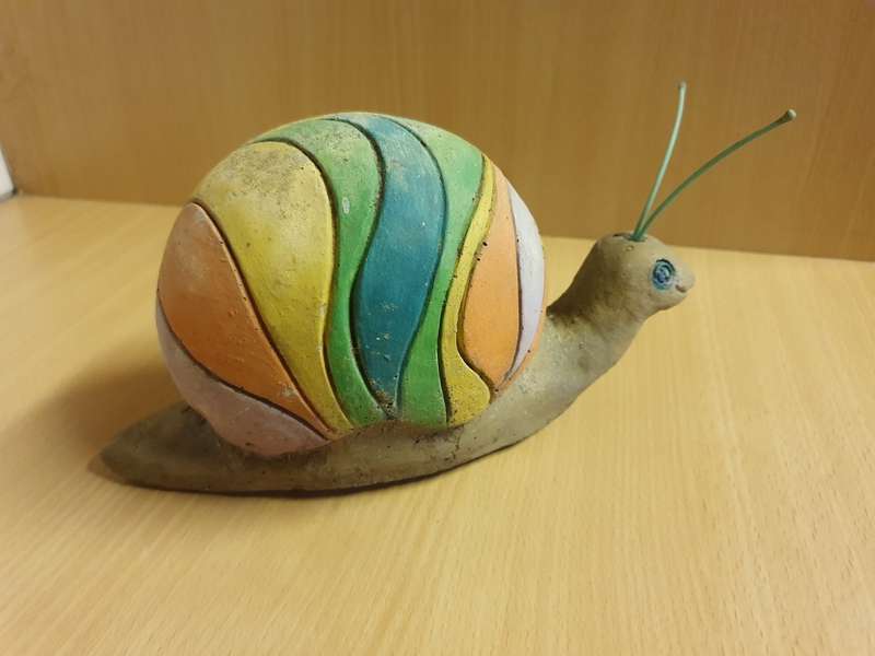 Stoneware Snail Garden Ornament/Doorstopper