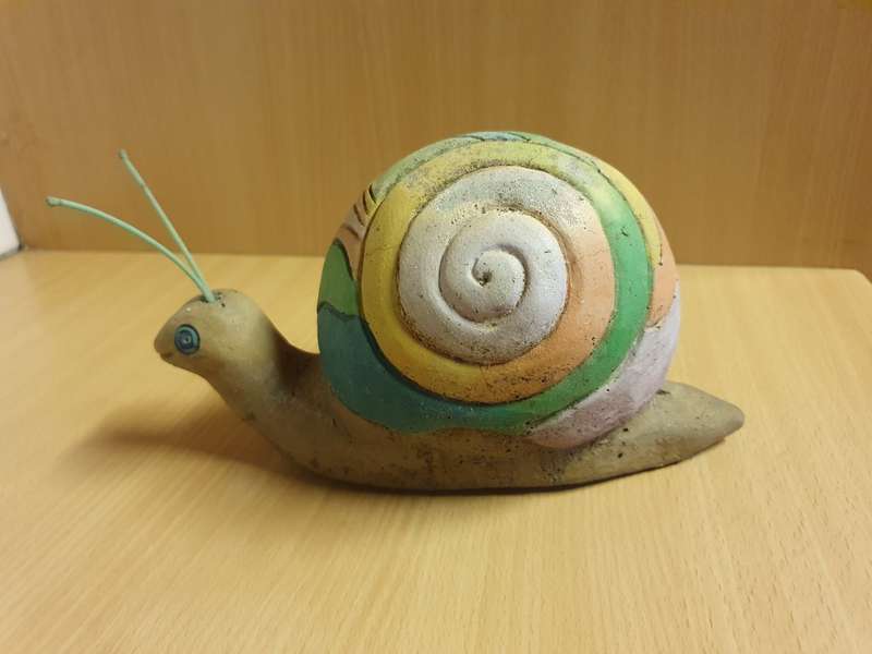 Stoneware Snail Garden Ornament/Doorstopper