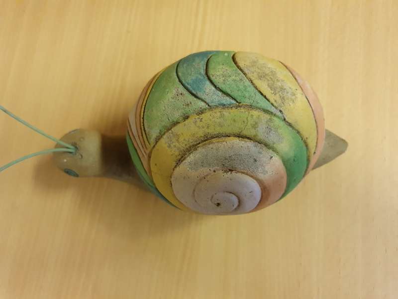 Stoneware Snail Garden Ornament/Doorstopper