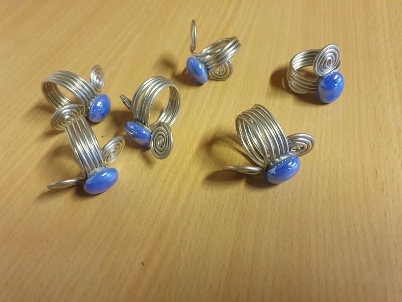 Set of 4 Ceramic Napkin Rings