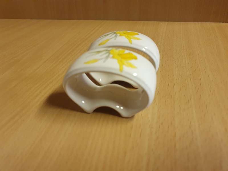 Set of 2 Taurus Ceramics Napkin Rings