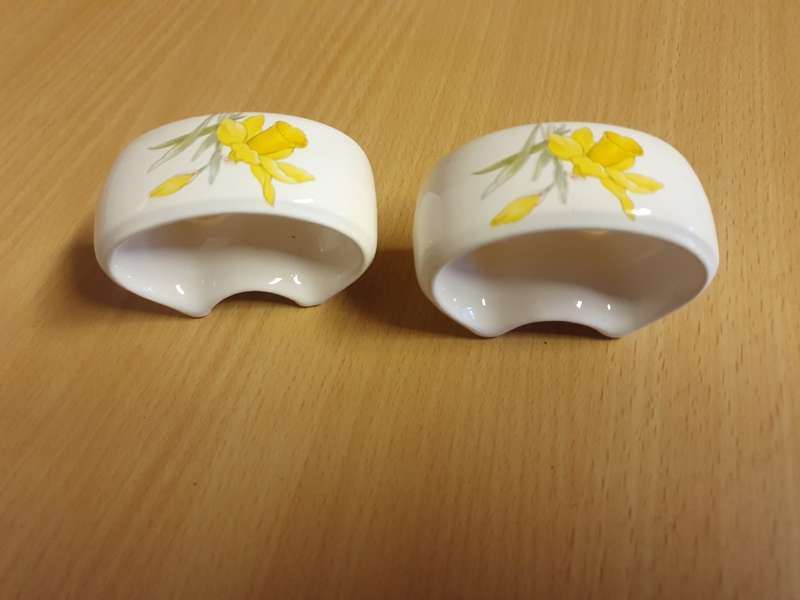 Set of 2 Taurus Ceramics Napkin Rings