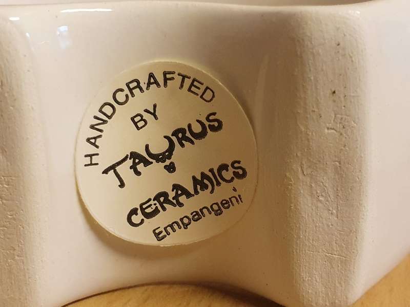 Set of 2 Taurus Ceramics Napkin Rings