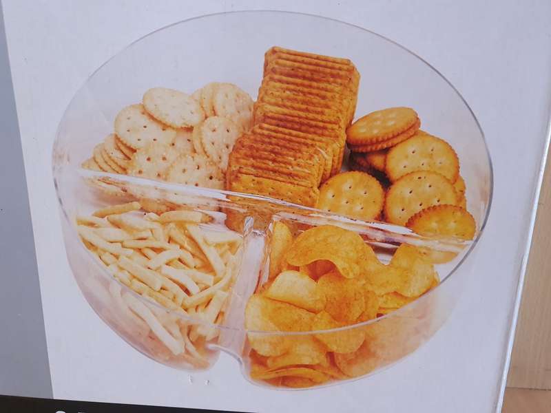 3 Divison Glass Bowl/Server